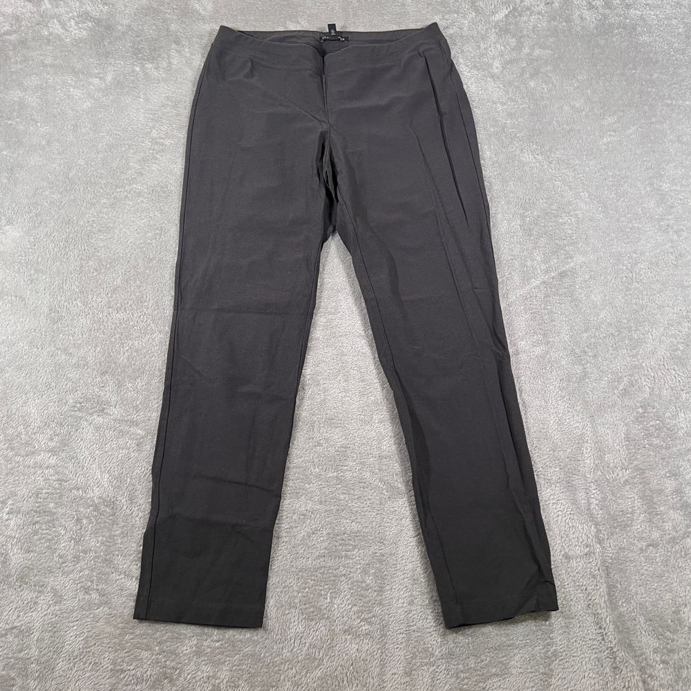 Eileen Fisher Dress Pants Small Petite Black Straight Leg Career